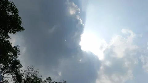 Dramatic Sky With Clouds And Sun Rays, Time-Lapse 動画素材 173249101