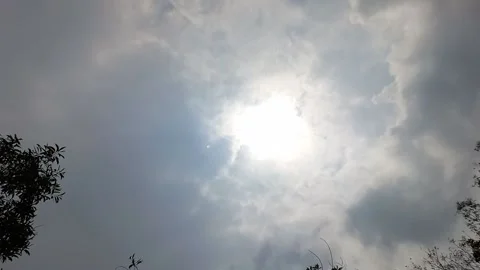 Dramatic Sky With Clouds And Sun Rays, Time-Lapse Video stock 174905586