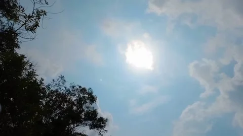 Dramatic Sky With Clouds And Sun Rays, Time-Lapse Video stock 184663843