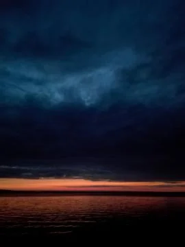 Dramatic sky with clouds, digital photo picture as a background Stock Photos