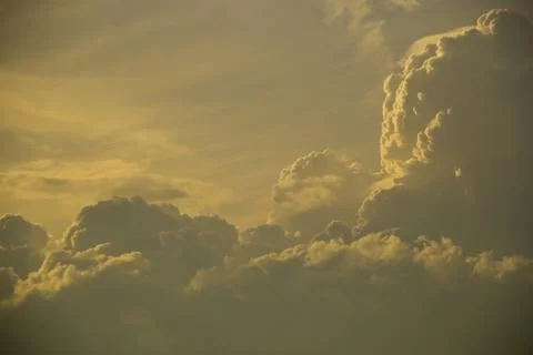 Dramatic sky with clouds Stock Photos