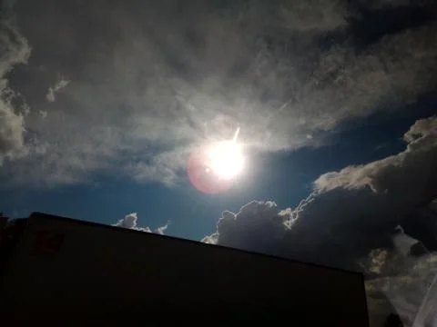 Dramatic sky with clouds Foto stock