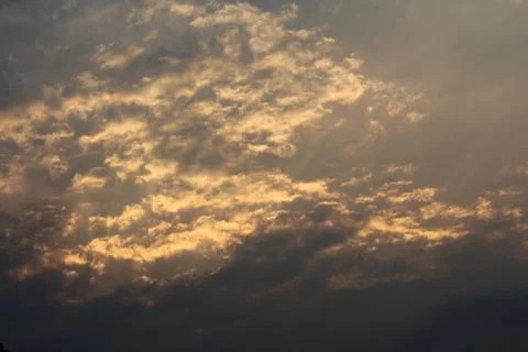 Dramatic sky with clouds Stock Photos