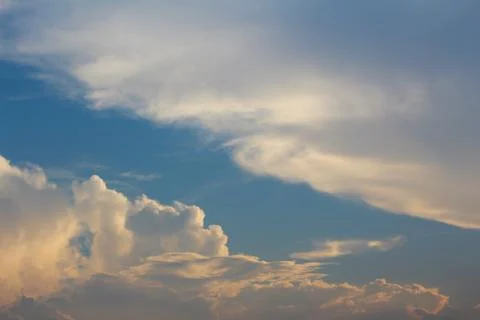 Dramatic sky with clouds Stock Photos