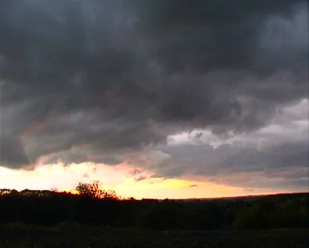 Dramatic sky, clouds quickly change forms Stock Footage 717744