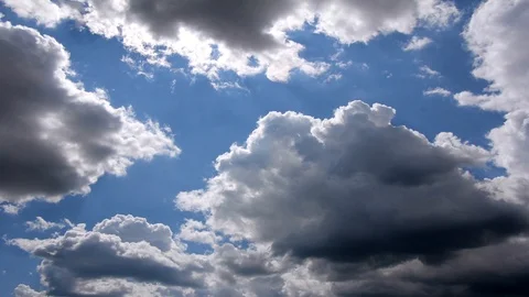 Dramatic sky with clouds before the storm, time lapse 4K video Stock Footage 116616414