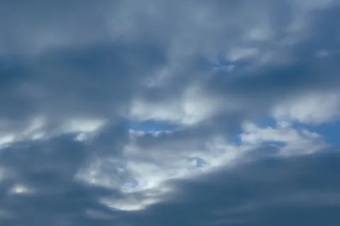 Dramatic sky with clouds at sunset Stock Photos