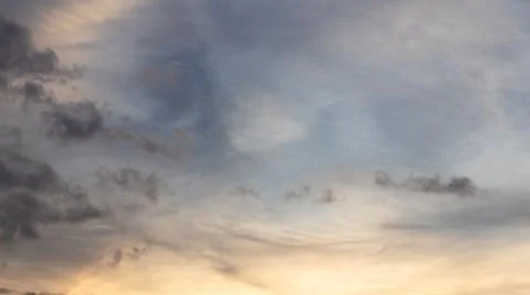 Dramatic Sky with Clouds at Sunset Stock Photos