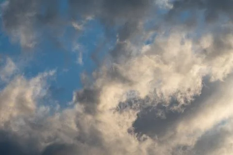 Dramatic sky clouds view texture background Photos