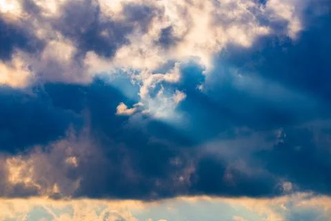 Dramatic sky. Concept of storm cloudscape view Stock Photos