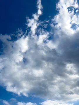 Dramatic Sky with Cumulus Clouds Stock Photos