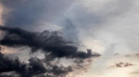 Dramatic Sky with Dark Clouds Stock-Fotos