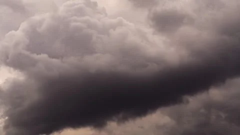 Dramatic Sky with Dark Storm Clouds Stockbeeldmateriaal 313297379