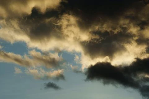 Dramatic Sky With Dark Storm Clouds. Stock-Fotos