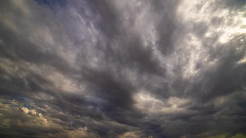 Dramatic Sky with Dark Stormy Clouds Foto stock