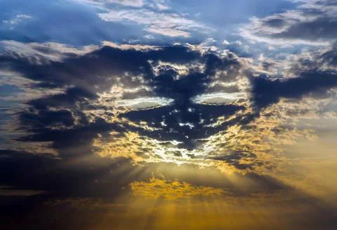 Dramatic sky heaven hell Stock Photos