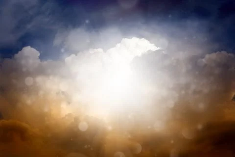 Dramatic sky Stock Illustration