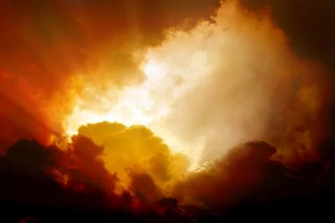 Dramatic sky Illustrazione stock