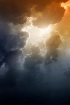 Dramatic sky Stock Illustration