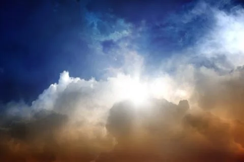 Dramatic sky Stock Illustration