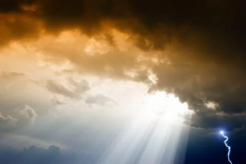 Dramatic sky Stock Illustration