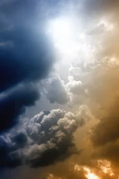 Dramatic sky Stockillustratie