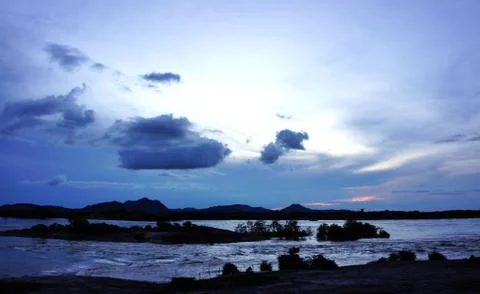 Dramatic sky landscape Stock Photos