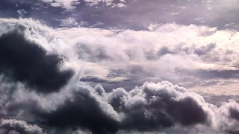 Dramatic Sky with Moving Clouds Timelapse 库存影片 345647300