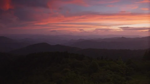 Dramatic sky over the Blue Ridge Mountains Stock Footage 103401379