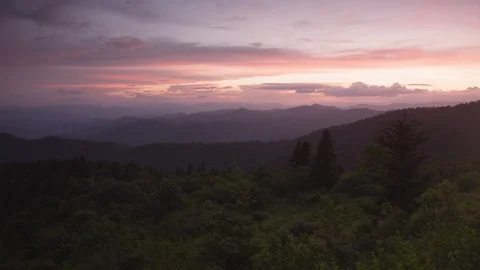 Dramatic sky over the Blue Ridge Mountains Stock Footage 103401398