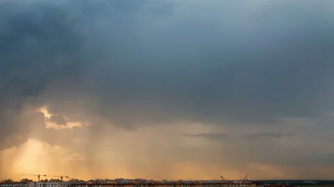 Dramatic Sky over the City. Time Lapse 4K 動画素材 106455321