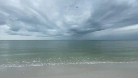 Dramatic Sky over Gulf of Mexico Stock Footage 229017902