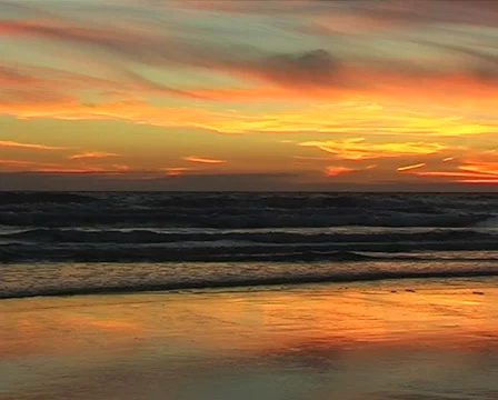 Dramatic sky over the sea Stock Footage 315985