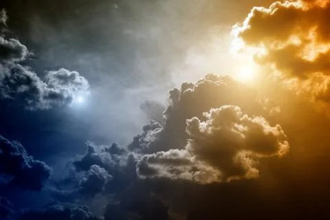 Dramatic sky Stock-Fotos