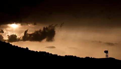 Dramatic sky Foto stock