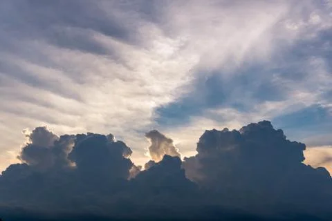 Dramatic sky Stockfoto's