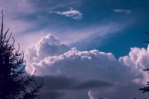 Dramatic sky Stockfoto's
