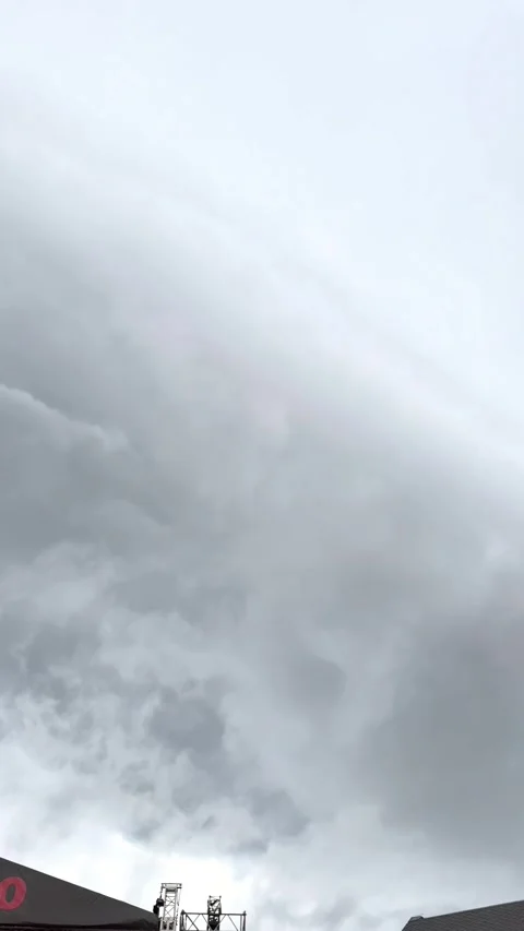 Dramatic sky with storm cloud at the ocean on a cloudy day time Stock Footage 287002828