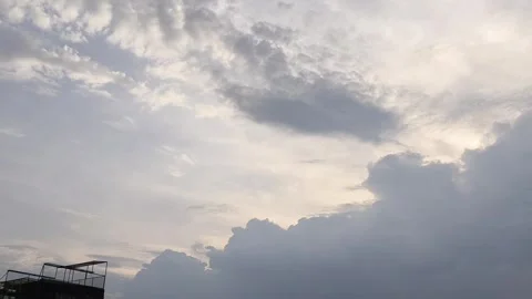 Dramatic Sky with Storm Clouds Stock-Footage 342720760