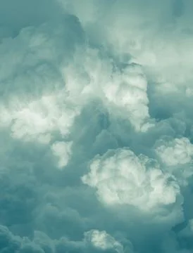 Dramatic sky with storm clouds Stock Photos