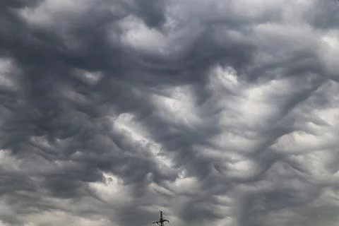 Dramatic Sky with Storm Clouds Stock Photos