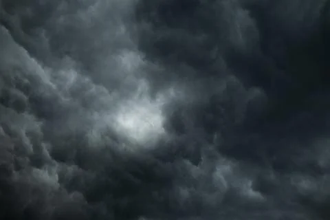 Dramatic sky with storm clouds before rain. Stock Photos