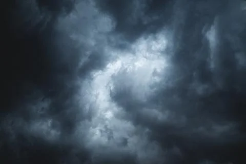 Dramatic sky with storm clouds before rain. Stock Photos