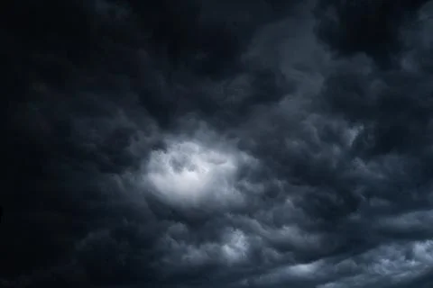 Dramatic sky with storm clouds before rain. Stock Photos