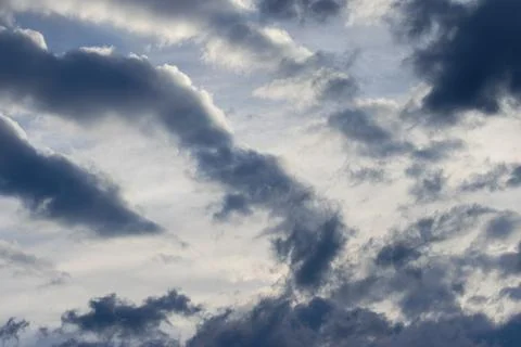 Dramatic sky before the storm Stock Photos