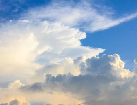 Dramatic sky with stormy clouds Stock Photos