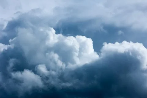 Dramatic sky with stormy clouds Stock Photos