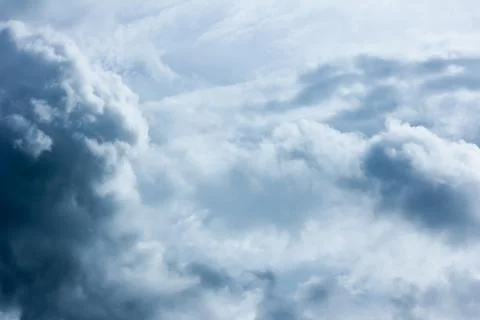 Dramatic sky with stormy clouds Stock Photos