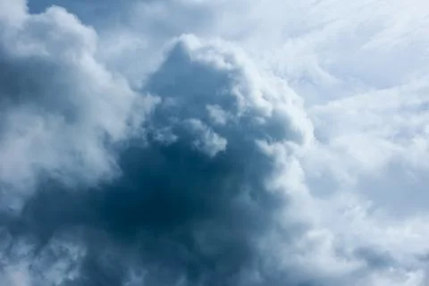 Dramatic sky with stormy clouds Stock Photos