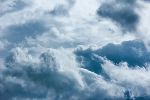 Dramatic sky with stormy clouds Stock Photos